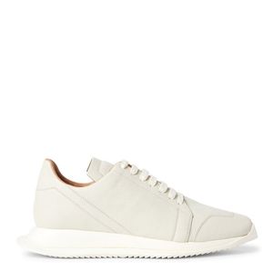 Rick Owens Milk Leather Low-Top Sneakers